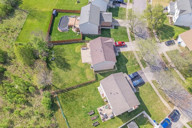 drone / aerial view featuring a residential view