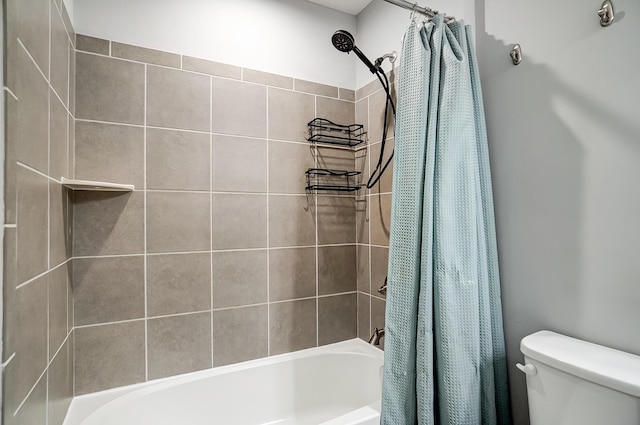 3781 Aviary Loop, Hilliard, OH 43026 - bathroom featuring toilet and shower / tub combo with curtain