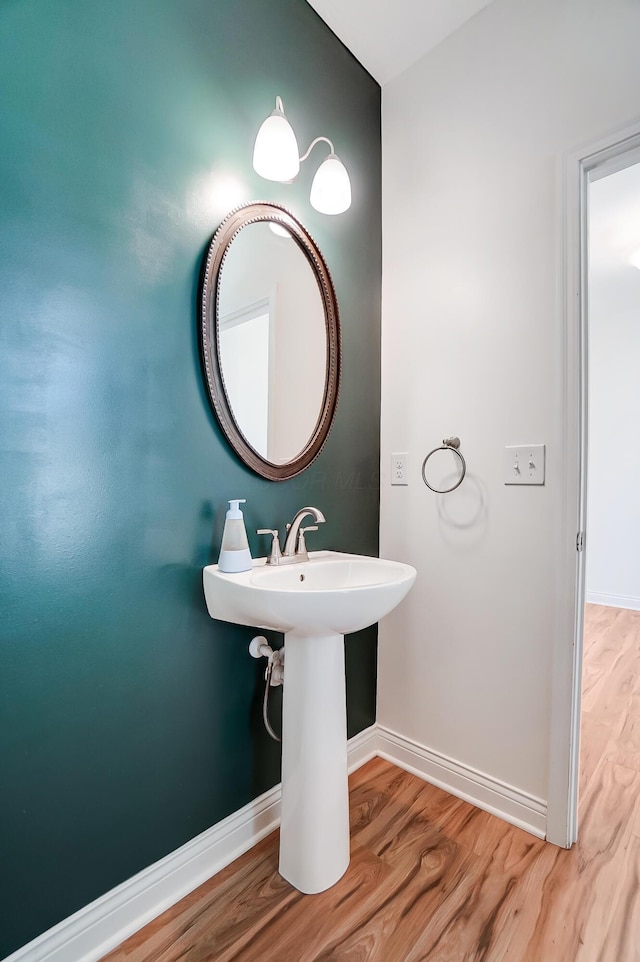 3781 Aviary Loop, Hilliard, OH 43026 - bathroom with baseboards and wood finished floors