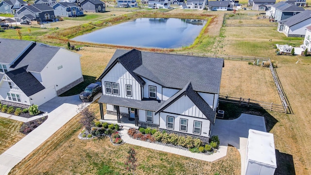 3781 Aviary Loop, Hilliard, OH 43026 - bird's eye view featuring a water view and a residential view