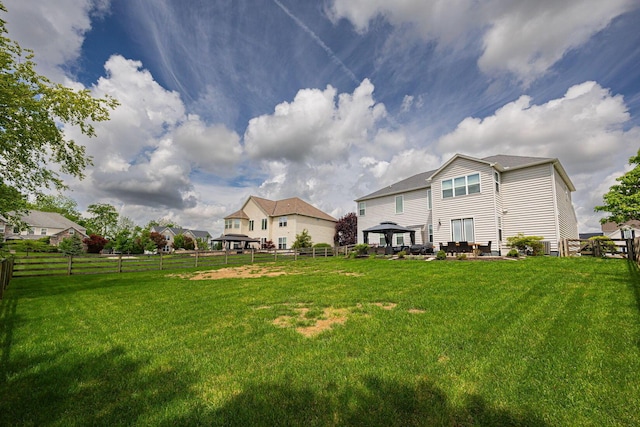 1923 Mallow Ln, Grove City, OH 43123 - back of house featuring a gazebo
