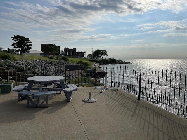 3348 W Erie Ave, Lorain, OH 44053 - view of patio / terrace with a water view