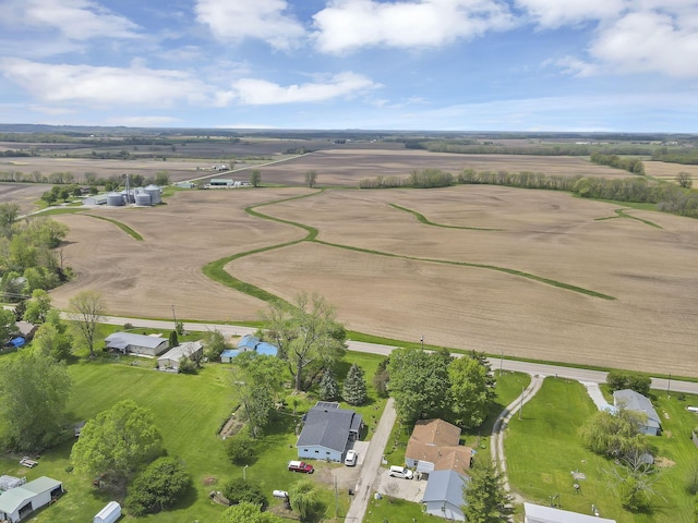 bird's eye view featuring a rural view