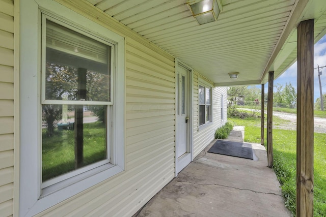 view of patio / terrace featuring a porch