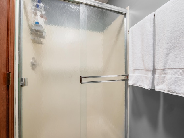 full bathroom featuring a shower stall