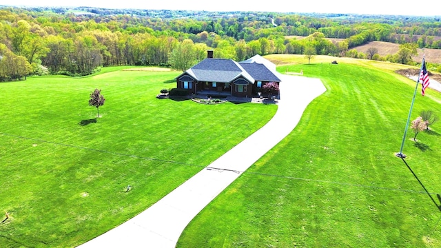 1305 Bald Hill Rd, Zanesville, OH 43701 - view from above of property featuring a heavily wooded area