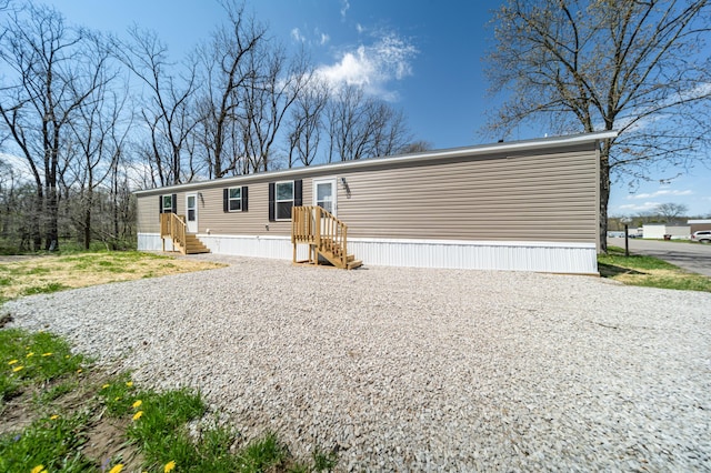 view of manufactured / mobile home