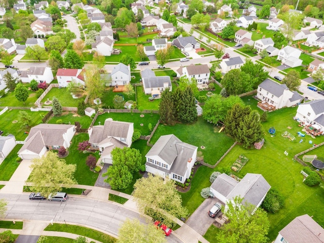 birds eye view of property featuring a residential view
