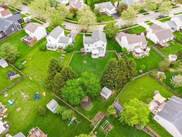 birds eye view of property featuring a residential view