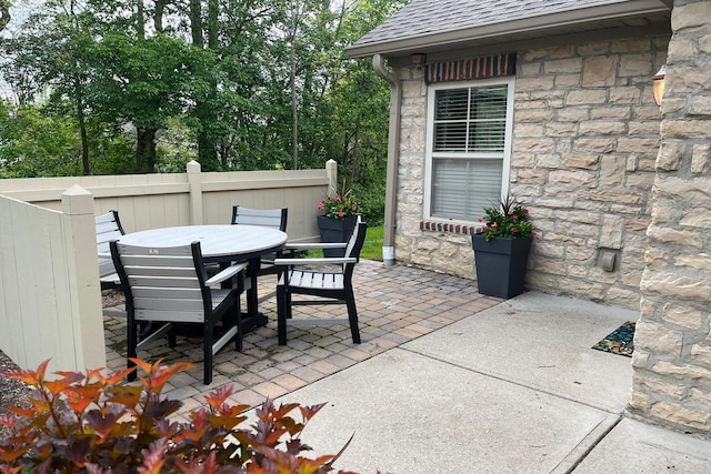 7742 Blue Juniper Dr, Westerville, OH 43082 - view of patio featuring outdoor dining space