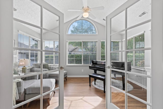 7742 Blue Juniper Dr, Westerville, OH 43082 - sunroom featuring lofted ceiling