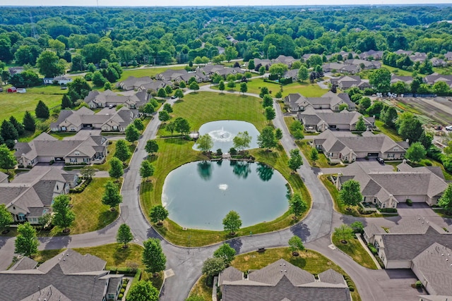 7742 Blue Juniper Dr, Westerville, OH 43082 - aerial view of residential area featuring a nearby body of water