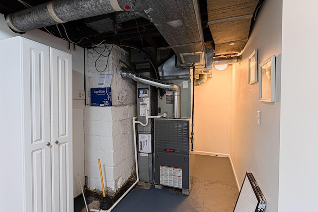 2842 Powell Ave, Columbus, OH 43209 - utility room with heating unit
