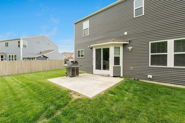 rear view of house featuring a patio area