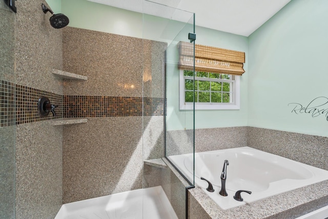 670 Mill Wood Blvd, Marysville, OH 43040 - full bathroom featuring tiled shower and a bath