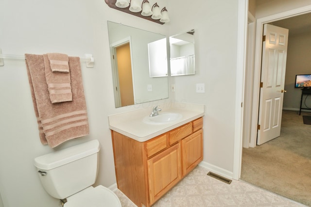 7553 Indian Creek Way, Powell, OH 43065 - full bathroom featuring toilet, vanity, and baseboards