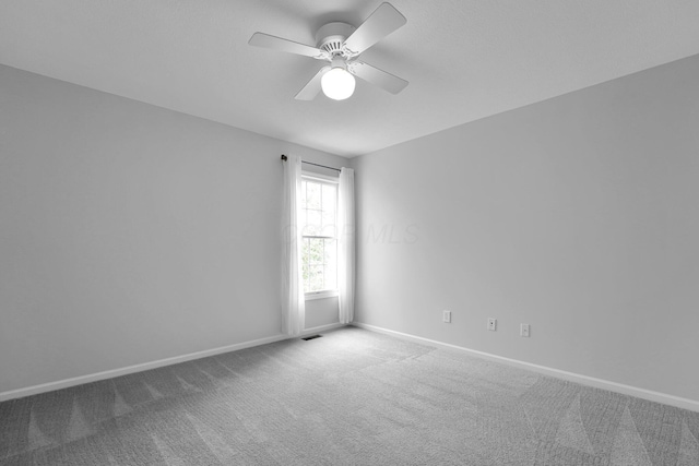 7553 Indian Creek Way, Powell, OH 43065 - spare room with carpet floors and a ceiling fan