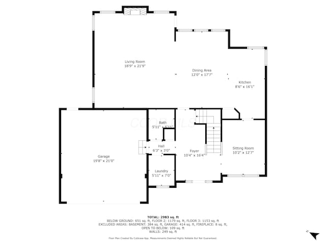 7553 Indian Creek Way, Powell, OH 43065 - view of property floor plan