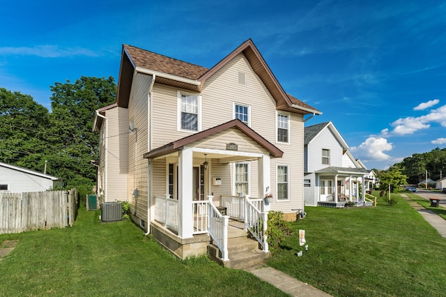 626 Evans St, Newark, OH 43055 - view of front facade with covered porch and a shingled roof