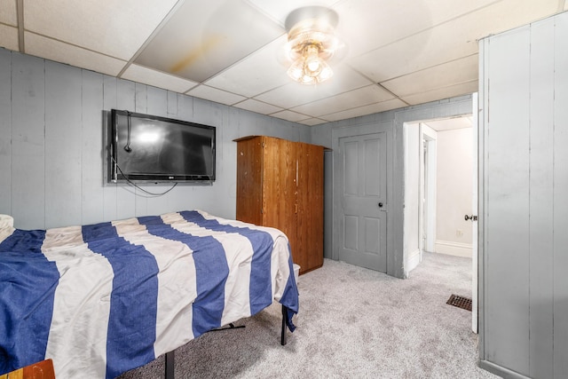 626 Evans St, Newark, OH 43055 - carpeted bedroom featuring a paneled ceiling