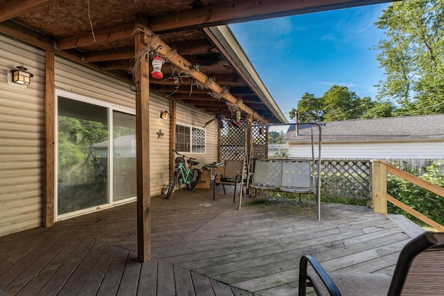 626 Evans St, Newark, OH 43055 - view of wooden terrace