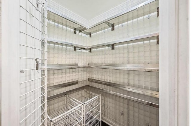 view of storage area