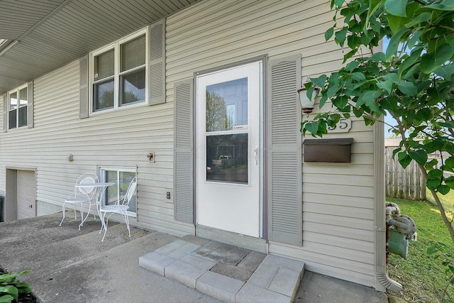 3935 Hillman Rd W, Columbus, OH 43207 - doorway to property featuring a patio area