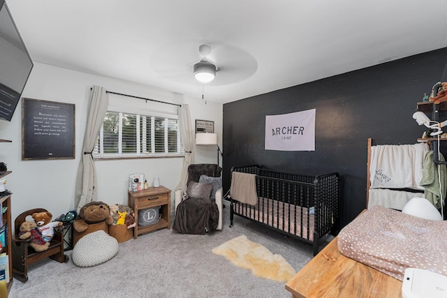 2101 Eastcleft Dr, Upper Arlington, OH 43221 - bedroom with a ceiling fan and carpet