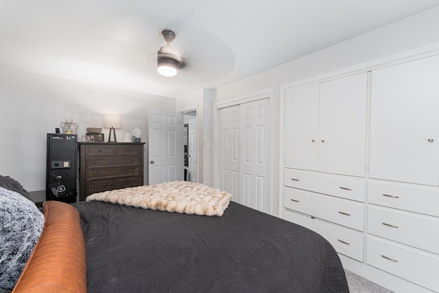 2101 Eastcleft Dr, Upper Arlington, OH 43221 - bedroom with multiple closets and ceiling fan