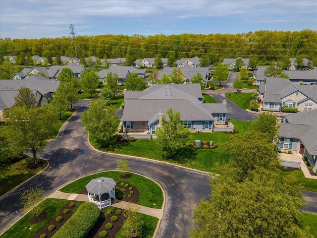6227 Stonewalk Ln, New Albany, OH 43054 - aerial view with a residential view