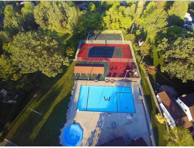 drone / aerial view