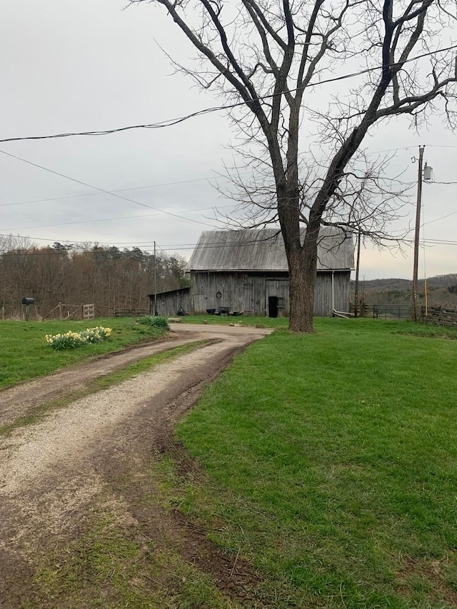 view of street with driveway