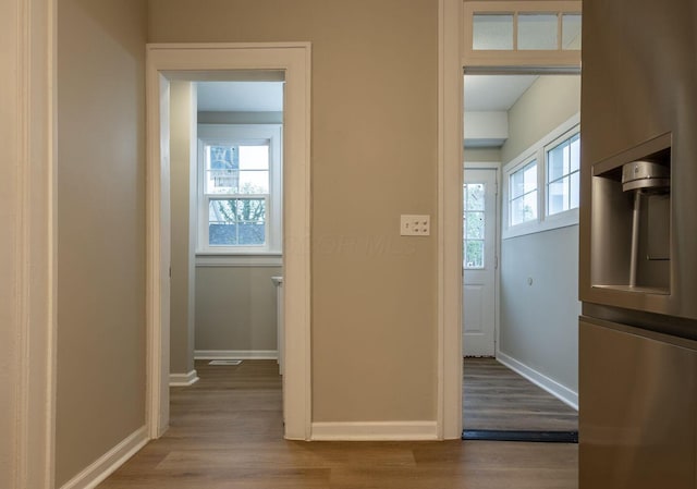 730 Forest Rose Ave, Lancaster, OH 43130 - corridor featuring wood finished floors and baseboards