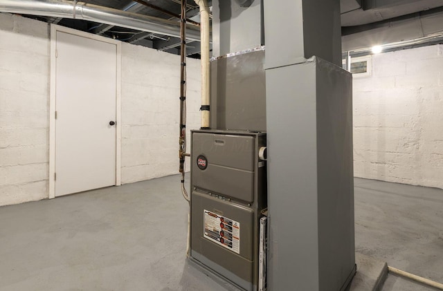 730 Forest Rose Ave, Lancaster, OH 43130 - utility room with heating unit