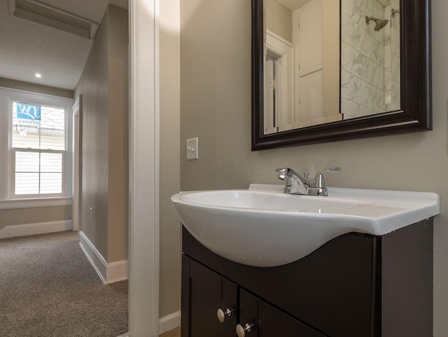 730 Forest Rose Ave, Lancaster, OH 43130 - bathroom with baseboards and vanity