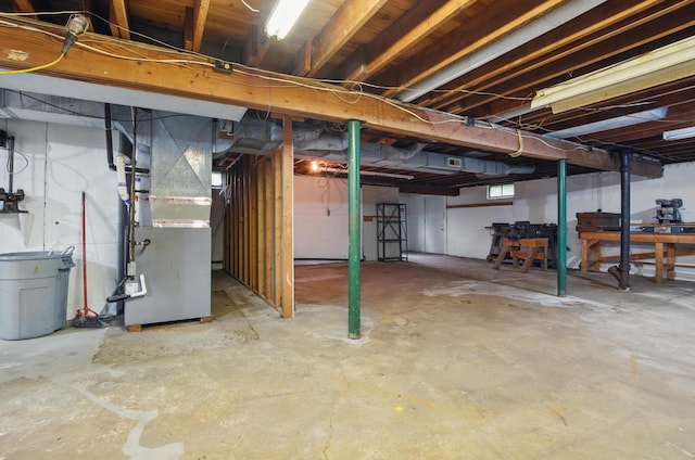 1899 S Main St, Mansfield, OH 44904 - basement with heating unit