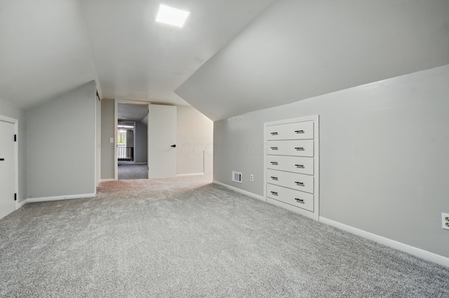 1899 S Main St, Mansfield, OH 44904 - bonus room featuring carpet flooring, vaulted ceiling, baseboards, and visible vents