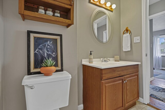 135 Fernhill Ave, Columbus, OH 43228 - half bathroom with vanity and toilet
