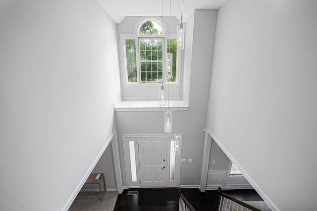 382 Beecher Rd, Columbus, OH 43230 - foyer entrance featuring baseboards