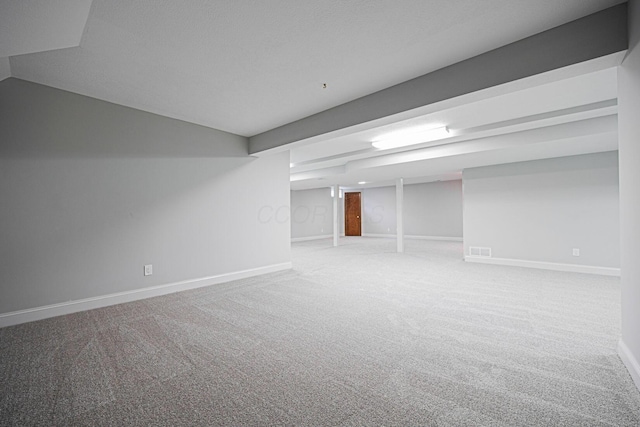 382 Beecher Rd, Columbus, OH 43230 - finished basement featuring carpet floors and baseboards