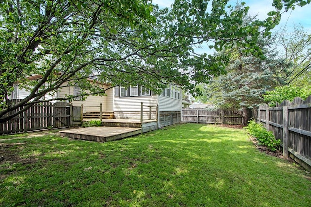 668 Enfield Rd, Columbus, OH 43209 - view of yard featuring a deck
