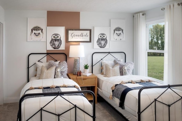 bedroom featuring carpet flooring