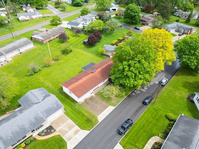 bird's eye view featuring a residential view