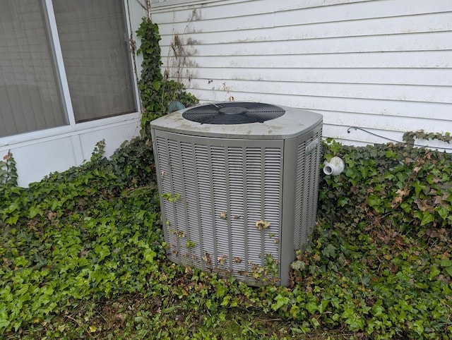 exterior details featuring cooling unit