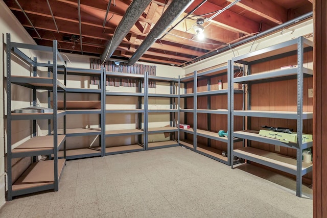 view of storage room