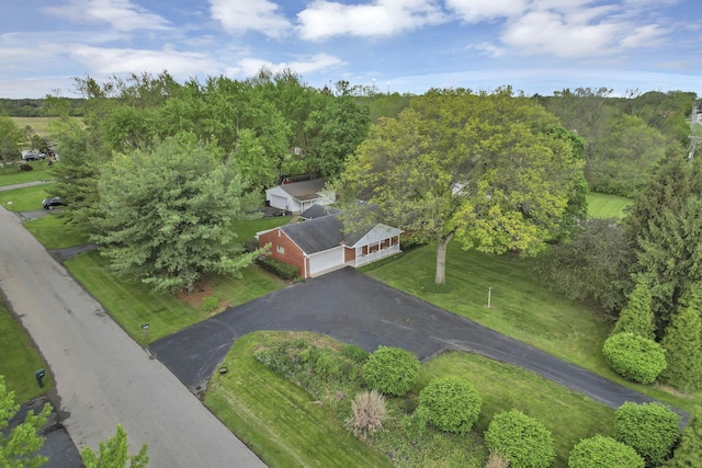 aerial view of property's location