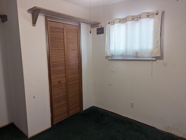 unfurnished bedroom with a closet