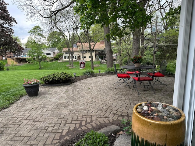 view of patio / terrace featuring outdoor dining space