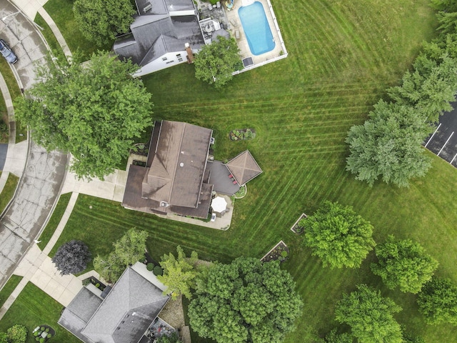 7689 Godfrey Cir, Reynoldsburg, OH 43068 - aerial view of a pool area