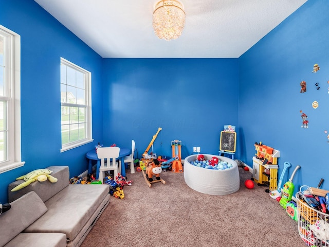 757 Avebury Dr, Pickerington, OH 43147 - rec room with plenty of natural light and carpet floors